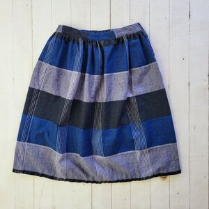 Vintage Sag Harbor Women's Wool Blend Plaid Knee Length Skirt High Rise size 32